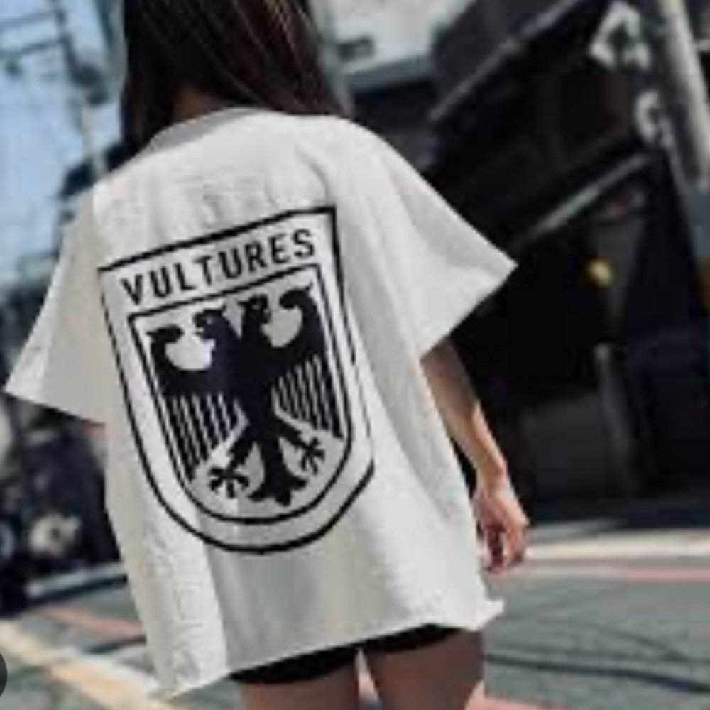 Yeezy White Vultures Graphic Shirt